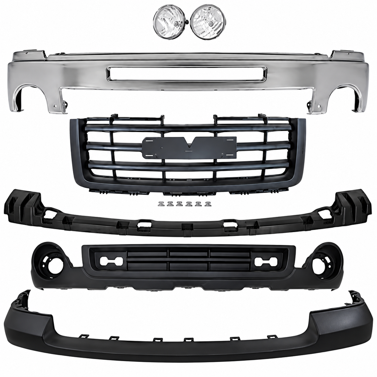 2007–2013 GMC Sierra 1500 Front Bumper Kit