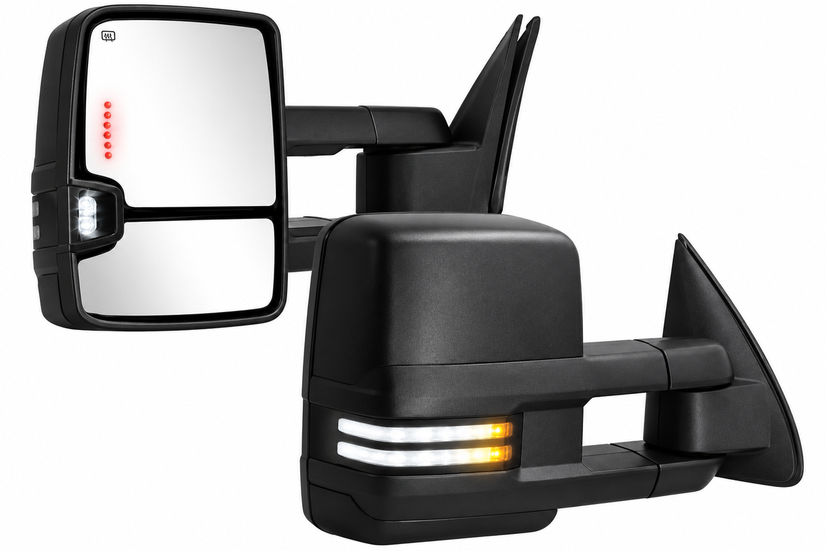 2003–2007 Classic Silverado / Sierra Power Heated Tow Mirrors with LED Signals – Pair