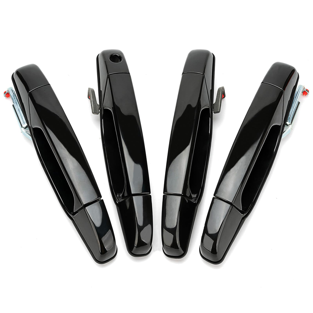 2007–2013 Silverado Crew Cab Exterior Door Handle Set – Black